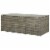 vidaXL Patio Storage Box Poly Rattan 70.9 x35.4 x27.6 Gray Perspective: left