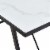 vidaXL Dining Table White 63 x31.5 x29.5 Tempered Glass Perspective: left