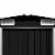 vidaXL Garden Shed Anthracite 101.2 x389.8 x71.3  Galvanized steel Perspective: left