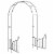 vidaXL Garden Arch with Gate Black 54.3 x15.7 x93.7  Iron Perspective: left