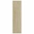 vidaXL 3-Tier Book Cabinet Sonoma Oak 23.6 x11.8 x44.9  Engineered Wood Perspective: left