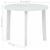 vidaXL Patio Table White 35 Plastic Perspective: left