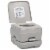 vidaXL Portable Camping Toilet Gray 2.6+2.6 gal Perspective: left