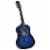 vidaXL 8 Piece Classical Guitar Kid Beginner Set Blue 3/4 36 Perspective: left