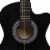 vidaXL Western Classical Cutaway Guitar with 6 Strings Black 38 Perspective: left