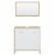 vidaXL Bathroom Furniture Set White and Sonoma Oak Engineered Wood Perspective: left