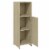 vidaXL Bathroom Cabinet Sonoma Oak 11.8 x11.8 x37.4 Engineered Wood Perspective: left