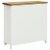vidaXL Wine Cabinet 31.5 x12.6 x31.5 Solid Oak Wood Perspective: left