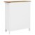 vidaXL Wine Cabinet 28.3 x12.6 x35.4 Solid Oak Wood Perspective: left