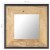 vidaXL Mirror 19.7 x19.7  Solid Mango Wood Perspective: left