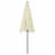 vidaXL Beach Umbrella Sand Yellow 78.7 x49.2 Perspective: left