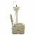vidaXL Portable Camping Toilet 2.6+2.6 gal and Handwash Stand 5.3 gal Set Gray Perspective: left