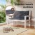 Vidaxl Cushion For Swing Chair Anthracite 39.4  Fabric Perspective: left