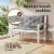 Vidaxl Cushion For Swing Chair Gray 39.4  Fabric Perspective: left