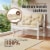 vidaXL Cushion for Swing Chair Beige 39.4  Fabric Perspective: left
