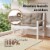 Vidaxl Cushion For Swing Chair Taupe 39.4  Fabric Perspective: left