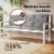 Vidaxl Cushion For Swing Chair Gray 59.1  Fabric Perspective: left