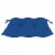 vidaXL Rocking Chair with Blue Cushion Solid Teak Wood Perspective: left