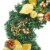 vidaXL Christmas Garland with LED Lights Green 106.3 PVC Perspective: left