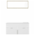 vidaXL Bathroom Furniture Set White and Sonoma Oak Engineered Wood Perspective: left