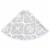 vidaXL Luxury Christmas Tree Skirt with Sock White 3 ft Fabric Perspective: left