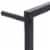 vidaXL Towel Rack Black 17.7 x3.9 x45.3 Steel Perspective: left