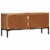 vidaXL TV Stand Honey Brown and Gray 43.3 x11.8 x19.7 Solid Wood Acacia Perspective: left