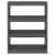 vidaXL Book Cabinet/Room Divider Gray 31.5 x11.8 x40.7 Solid Wood Pine Perspective: left