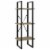 vidaXL 5-Tier Book Cabinet Sonoma Oak 15.7 x11.8 x68.9  Engineered Wood Perspective: left