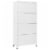 vidaXL Locker Cabinet White 35.4 x15.7 x70.9 Steel Perspective: left