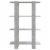 vidaXL Book Cabinet/Room Divider Concrete Gray 31.5 x11.8 x48.6 Perspective: left