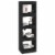 vidaXL Book Cabinet/Room Divider Black 15.7 x11.8 x53.1 Perspective: left