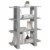 vidaXL Book Cabinet/Room Divider Gray Sonoma 39.4 x11.8 x48.6 Perspective: left