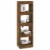 vidaXL Book Cabinet/Room Divider Smoked Oak 15.7 x11.8 x53.1 Perspective: left