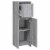 vidaXL Bathroom Cabinet Gray Sonoma 11.8 x11.8 x37.4  Engineered Wood Perspective: left