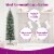 vidaXL Artificial Slim Christmas Tree with Stand 6 ft PVC Perspective: left
