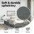 vidaXL Bed Frame Dark Gray 53.9 x74.8  Full Fabric Perspective: left