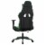 vidaXL Gaming Chair with Footrest Black and Green Faux Leather Perspective: left