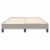 vidaXL Box Spring Bed Frame Light Gray 53.9 x74.8 Full Fabric Perspective: left