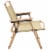 vidaXL Camping Chairs 2 pcs Beige 21.3 x16.9 x23.2 Oxford Fabric Perspective: left