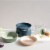 Premium Macaron Medium and Large Mint Cat Bowls Perspective: left