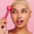 MCoBeauty Lip Pop 2-in-1 Lip Gloss & Ultra Balm - Strawberry Perspective: left