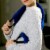Heating Pad Microwavable Neck Wrap - Reusable Flaxseed Hot and Cold Packs – Blue Perspective: left