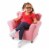 Melissa & Doug® Faux Leather Child's Crown Armchair - Pink Perspective: right