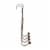 Spectrum Cambridge Over-The-Door 4-Hook Rack - Gray/Brown Perspective: right