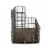Spectrum Vintage Wall Mount Office File and Letter Holder - Gray/Wood Perspective: right