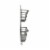 Spectum Vintage 2-Tier Letter Holder & Key Rack Wall Mount - Gray Perspective: right