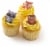 Bakery Fresh Autumn White Cupcakes with Yellow Icing 6 Count Perspective: right