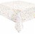 Unique Full Length Tablecloth Bright Triangles Perspective: right