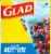 Glad® Zipper Freezer Storage Plastic Bags Perspective: right